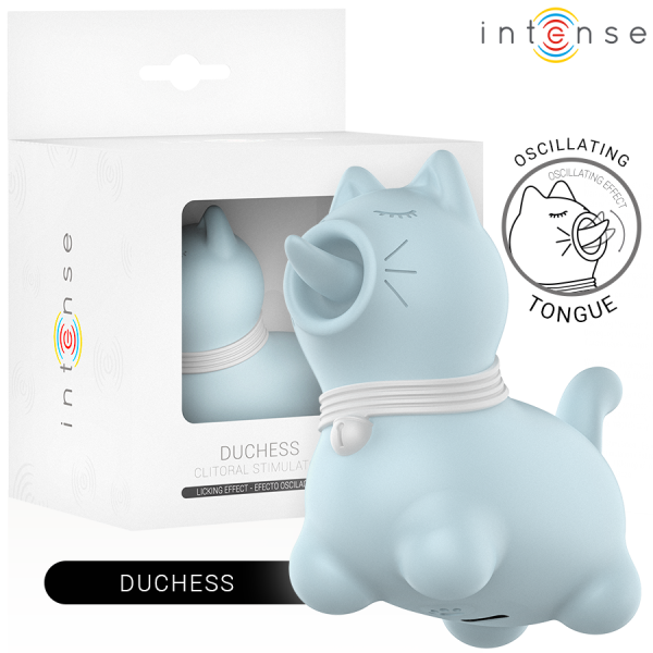 INTENSE DUCHESS ESTIMULADOR CON LENGUA ROTATIVA 360º AZUL