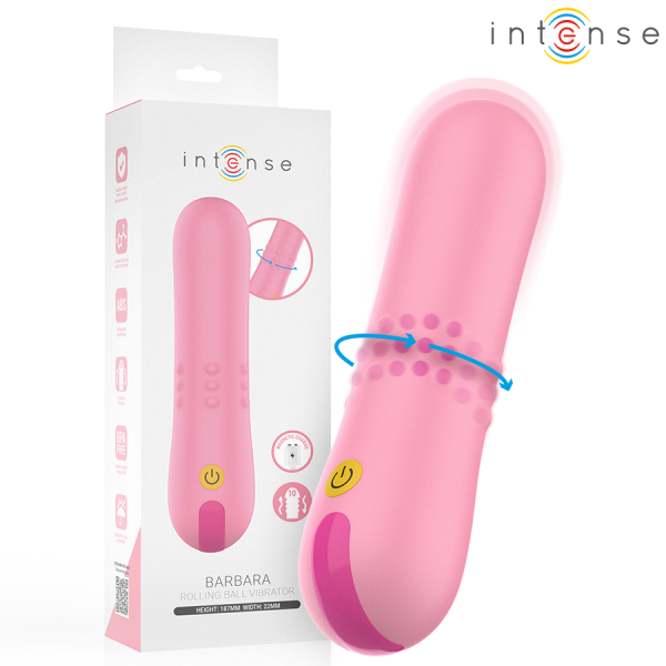 INTENSE BARBARA VIBRADOR CON PERLAS GIRATORIAS
