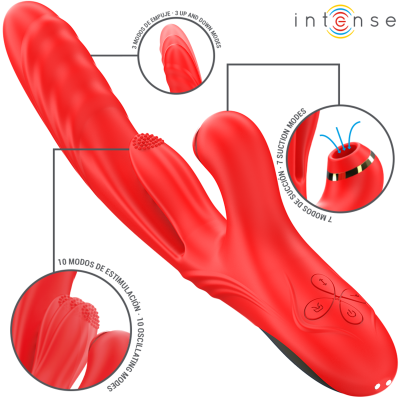 INTENSE KAROL VIBRADOR MULTIFUNCION EMPUJE SUCCION ESTIMULACION