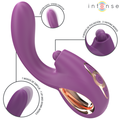 INTENSE LALI VIBRADOR PUNTO G MULTIFUNCION ESTIMULACION EMPUJE VIBRACION MORADO