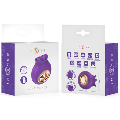INTENSE TULI ESTIMULADOR CLITORIS 9 VIBRACIONES 9 OSCILACIONES MORADO