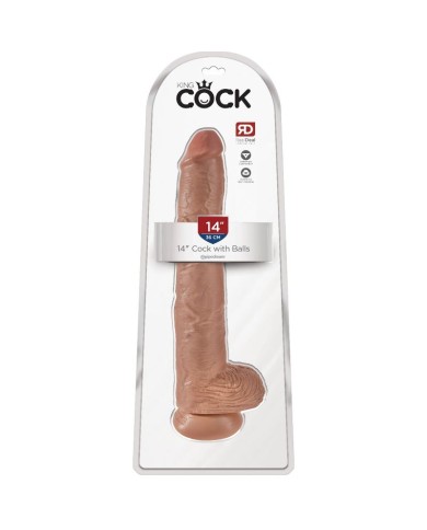 KING COCK PENE REALISTICO CON TESTICULOS 356 CM KING COCK PENE REALISTICO CON TESTICULOS 356 CM