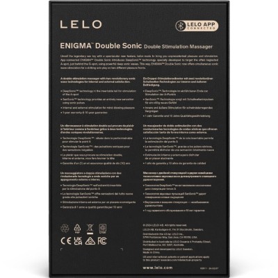 LELO ENIGMA DOUBLE SONIC VIBRADOR PUNTO G NEGRO