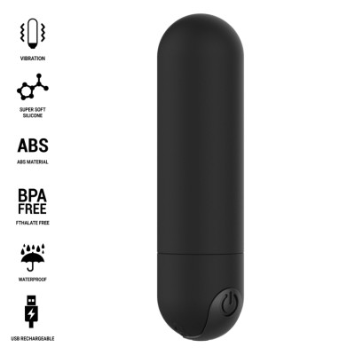 INTENSE KAREN MINI BALA VIBRADORA 10 MODOS RECARGABLE NEGRO