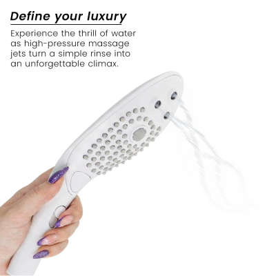 WOMANIZER WAVE CABEZAL DE DUCHA ESTIMULADOR DE CLITORIS BLANCO