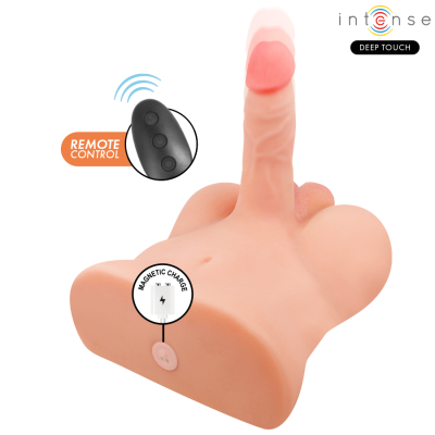 INTENSE DEEP TOUCH DAMIEN TORSO CON DILDO REALISTICO CON EMPUJE Y VIBRACION CONTROL REMOTO 35 KG