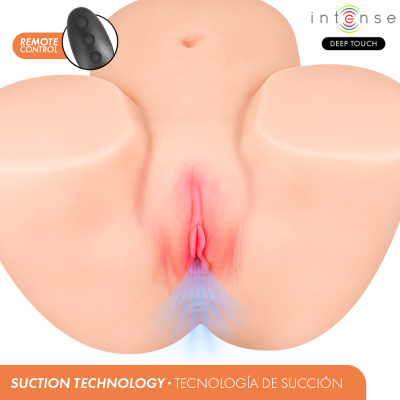 INTENSE DEEP TOUCH GINGER MASTURBADOR VAGINA CON EFECTO SUCCION CALOR VIBRACION Y VOZ CON CONTROL REMOTO 53 KG