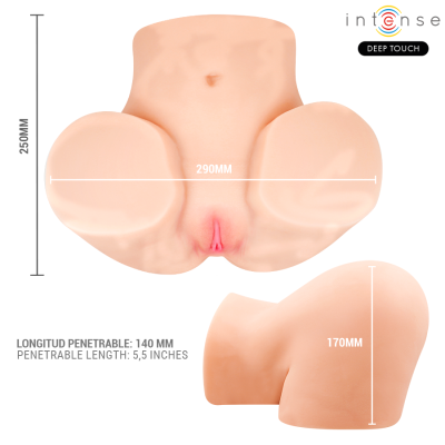 INTENSE DEEP TOUCH GINGER MASTURBADOR VAGINA CON EFECTO SUCCION CALOR VIBRACION Y VOZ CON CONTROL REMOTO 53 KG