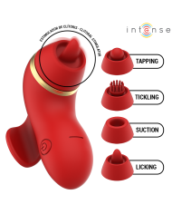 INTENSE PATTY ESTIMULADOR CON 4 CABEZALES SUCCION TAPPING TICKLING Y LICKING