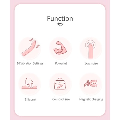PRETTY LOVE KISELL VIBRADOR PUNTO G ROSA