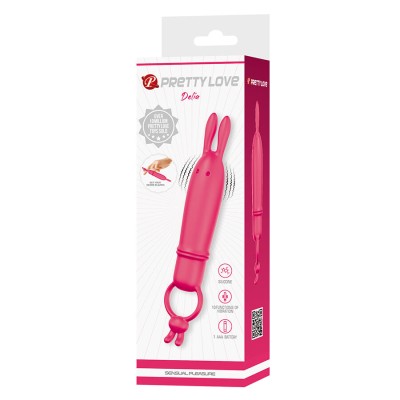 PRETTY LOVE DELIA VIBRADOR RABBIT CON ANILLO DE SUJECION