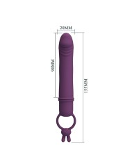 PRETTY LOVE CORA VIBRADOR FORMA PENE CON ANILLO DE SUJECION