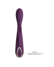 PRETTY LOVE EMMA VIBRADOR CON ESTIMULADOR RABBIT MORADO