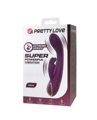 PRETTY LOVE EMMA VIBRADOR CON ESTIMULADOR RABBIT MORADO