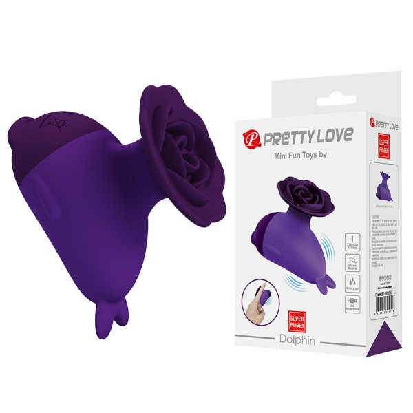 PRETTY LOVE DOLPHIN MINI VIBRADOR CON SUJECION