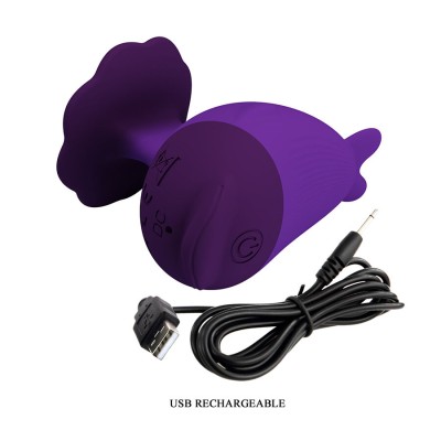 PRETTY LOVE DOLPHIN MINI VIBRADOR CON SUJECION