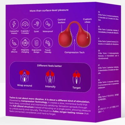 SNAIL VIBE TWINN VIBRADOR DE DEDO CEREZA
