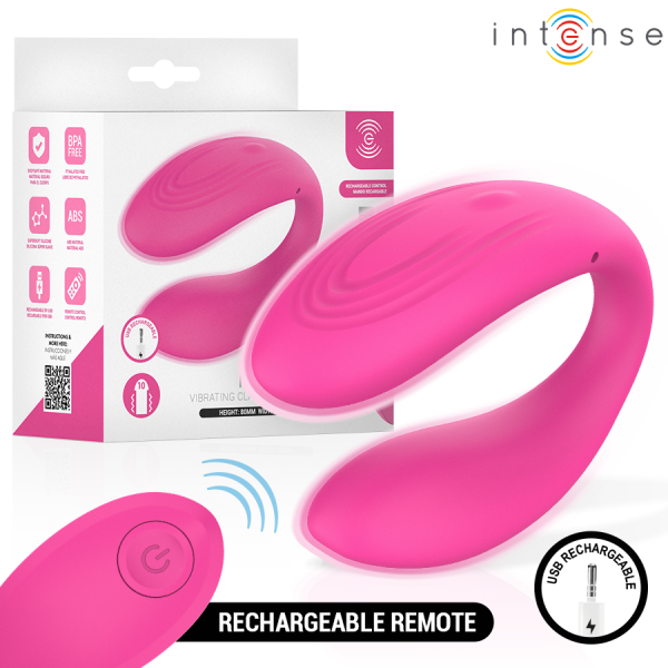 INTENSE NORA ESTIMULADOR DE PINZA CON VIBRACION ROSA