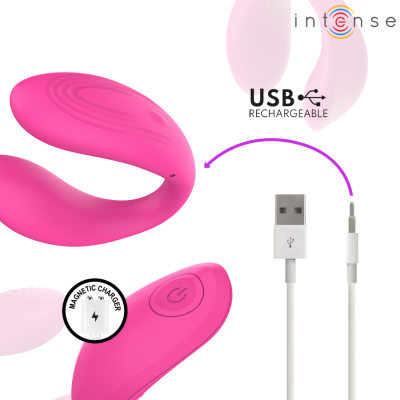 INTENSE NORA ESTIMULADOR DE PINZA CON VIBRACION ROSA