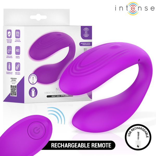 INTENSE NORA ESTIMULADOR DE PINZA CON VIBRACION MORADO