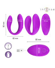 INTENSE NORA ESTIMULADOR DE PINZA CON VIBRACION MORADO
