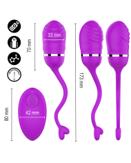INTENSE SOOKIE HUEVO VIBRADOR CON CONTROL REMOTO MORADO