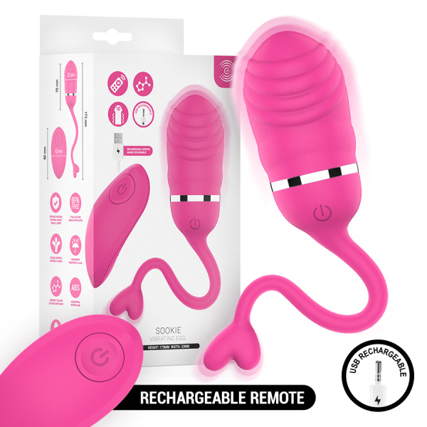 INTENSE SOOKIE HUEVO VIBRADOR CON CONTROL REMOTO ROSA