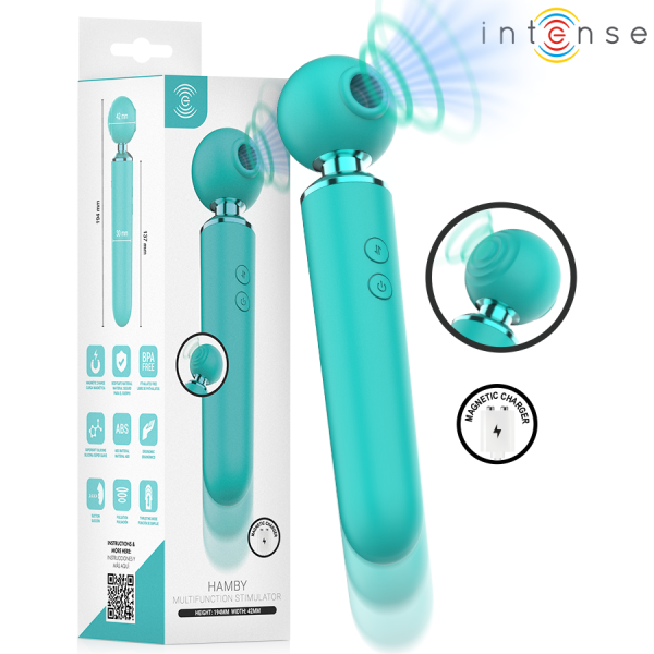 INTENSE HAMBY ESTIMULADOR MULTIFUNCION CON SUCCION Y VIBRACION