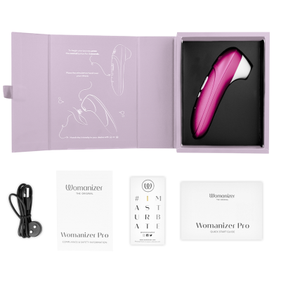 WOMANIZER PRO VIBRANT ESTIMULADOR DE CLITORIS ROSA
