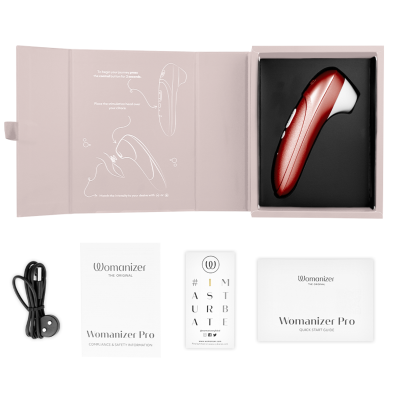 WOMANIZER PRO VIBRANT ESTIMULADOR DE CLITORIS BURDEOS