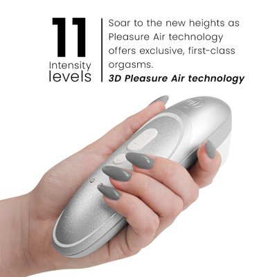 WOMANIZER PRO VIBRANT ESTIMULADOR DE CLITORIS GRIS PLATA