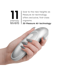 WOMANIZER PRO VIBRANT ESTIMULADOR DE CLITORIS GRIS PLATA