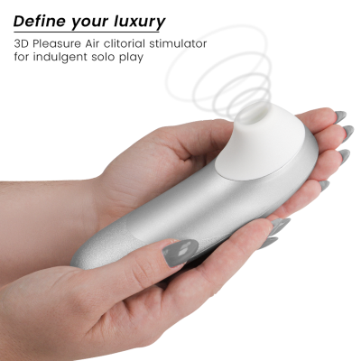WOMANIZER PRO VIBRANT ESTIMULADOR DE CLITORIS GRIS PLATA