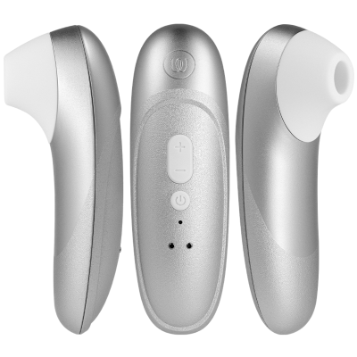 WOMANIZER PRO VIBRANT ESTIMULADOR DE CLITORIS GRIS PLATA