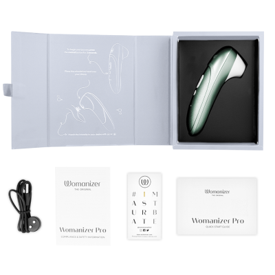 WOMANIZER PRO VIBRANT ESTIMULADOR DE CLITORIS VERDE SALVIA