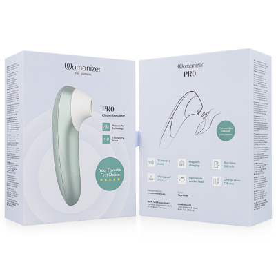 WOMANIZER PRO VIBRANT ESTIMULADOR DE CLITORIS VERDE SALVIA