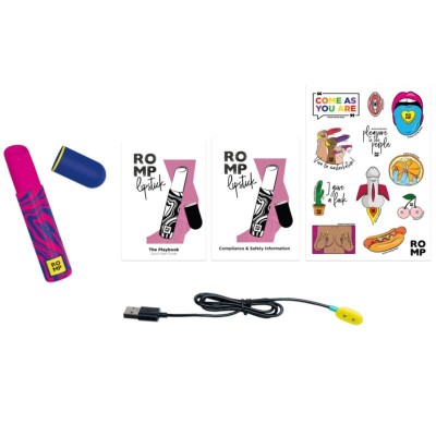 ROMP LIPSTICK ESTIMULADOR DE CLITORIS PINTALABIOS 7 NIVELES