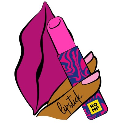ROMP LIPSTICK ESTIMULADOR DE CLITORIS PINTALABIOS 7 NIVELES