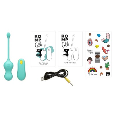 ROMP CELLO HUEVO VIBRADOR MULTIFUNCION TURQUESA CONTROL REMOTO
