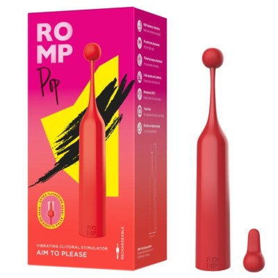 ROMP POP ESTIMULADOR DE CLITORIS ALTA FRECUENCIA ROJO