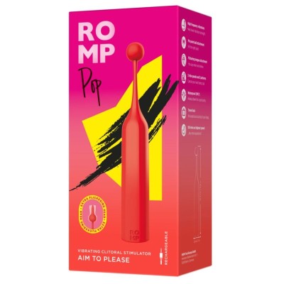 ROMP POP ESTIMULADOR DE CLITORIS ALTA FRECUENCIA ROJO