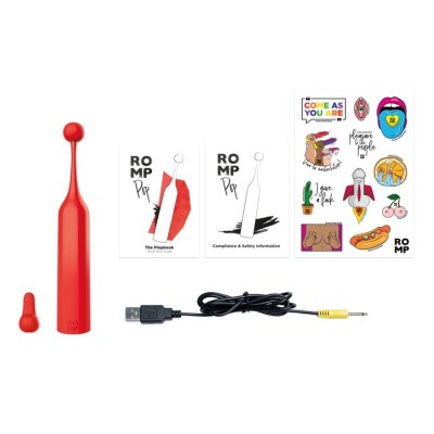 ROMP POP ESTIMULADOR DE CLITORIS ALTA FRECUENCIA ROJO