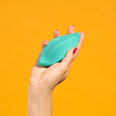 ROMP WAVE VIBRADOR ESTIMULADOR DE CLITORIS FORMA ERGONOMICA VERDE AGUA
