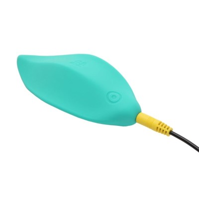 ROMP WAVE VIBRADOR ESTIMULADOR DE CLITORIS FORMA ERGONOMICA VERDE AGUA