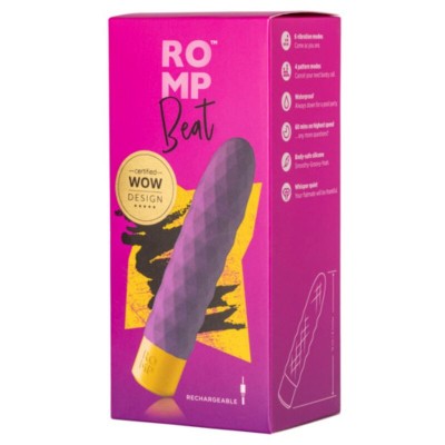 ROMP BEAT MINI BALA VIBRADORA MULTIFUNCION VIOLETA
