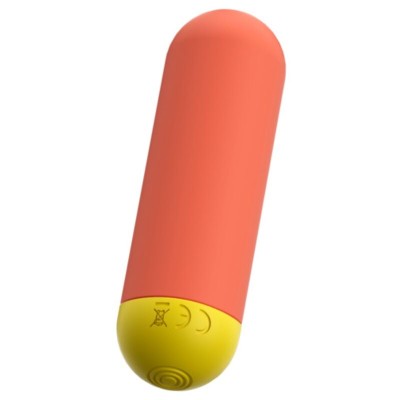 ROMP RIOT BALA VIBRADORA MULTIFUNCION NARANJA AMARILLA