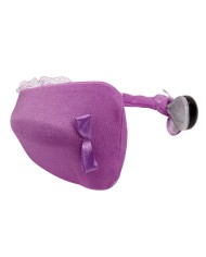 BAILE TANGA CON VIBRADOR CON CONTROL REMOTO LILA