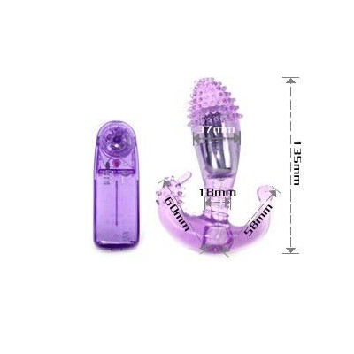 BAILE ESTIMULADOR LILA VAGINAL Y ANAL CON VIBRACION