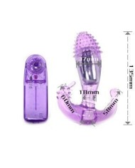 BAILE ESTIMULADOR LILA VAGINAL Y ANAL CON VIBRACION
