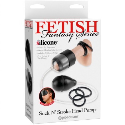 FETISH FANTASY SERIES SERIES SUCCIONADOR GLANDE CON ANILLAS POTENCIADORAS